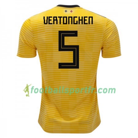 Tenue Belgique Vertonghen 5 Exterieur Coupe du monde 2018 Maillot de Foot